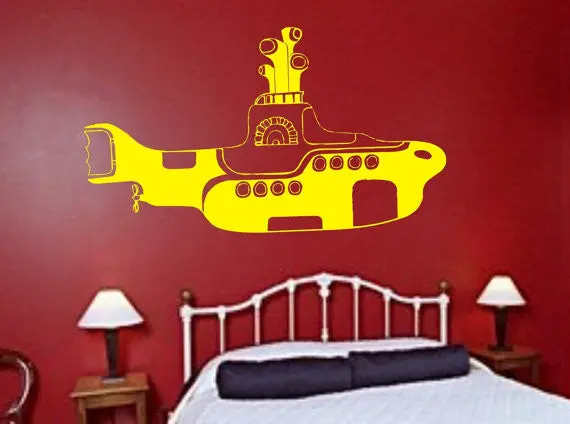 Yellow Submarine The Beatles Music Design Decal Sticker Wall Vinyl Decor Art 1