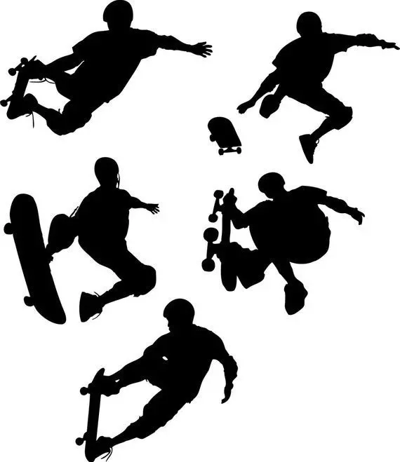 Skateboarder Package Skate Design Sports Decal Sticker Wall Vinyl 2