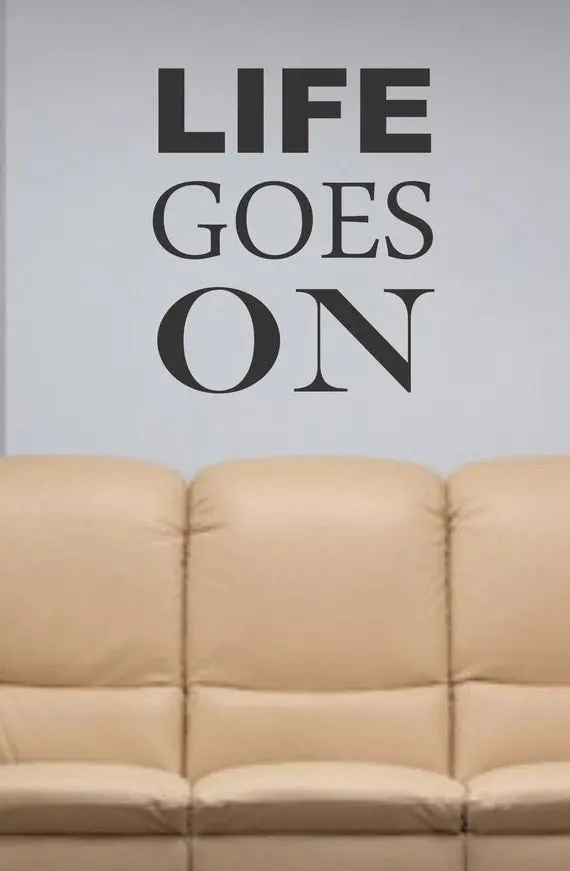 Life Goes On Tupac Decal Quote Sticker Wall Vinyl Art Decor 1