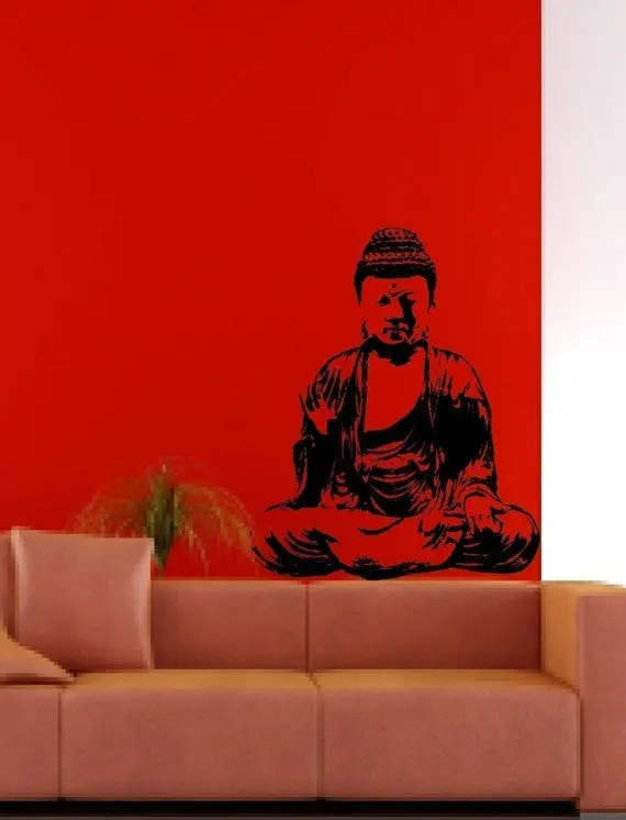 Buddha Version 1 Buddhist Design Decal Sticker Wall Vinyl Decor Art 1
