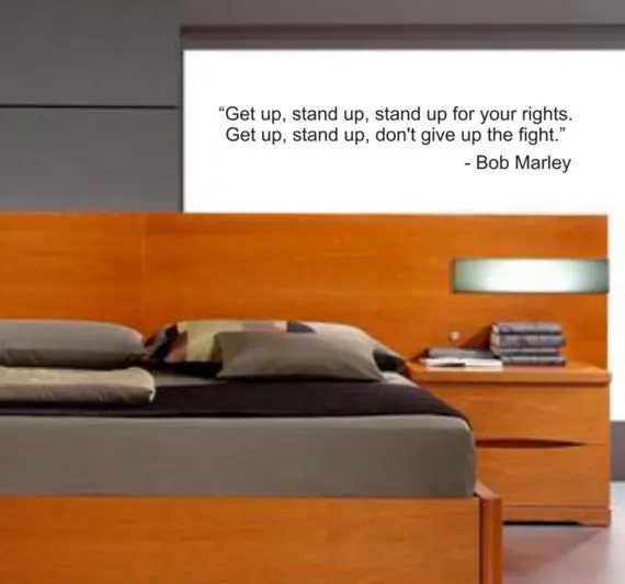 Bob Marley Get Up Stand Up Decal Quote Sticker Wall Vinyl Art Decor 1