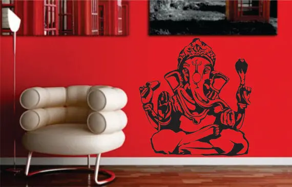 Ganesha Elephant Version 1 Design Decal Sticker Wall Vinyl Decor Art 1