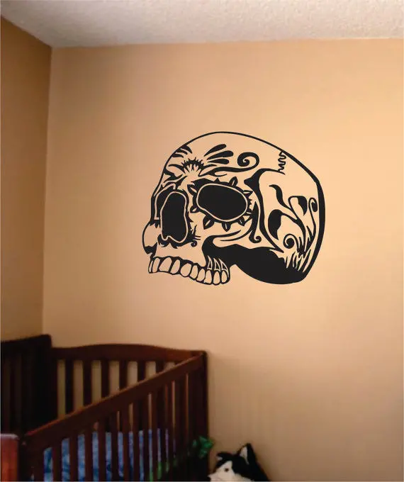 Skull Design Day Of The Dead Art Decal Sticker Wall Vinyl 1