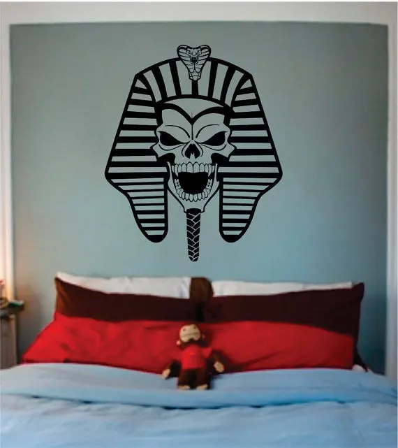Pharaoh Skull Design Decal Sticker Wall Vinyl Decor Art 1