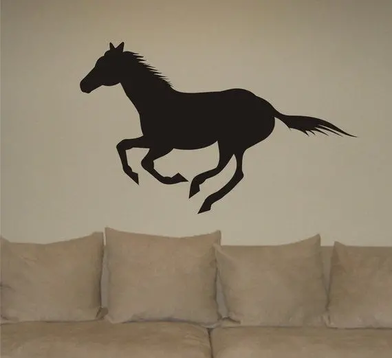 Running Horse Design Animal Decal Sticker Wall Vinyl Decor Art 1