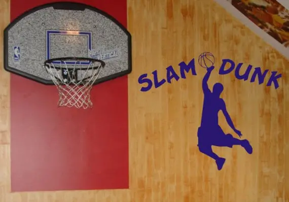 Slam Dunk Basketball Design Sports Decal Sticker Wall Vinyl 1