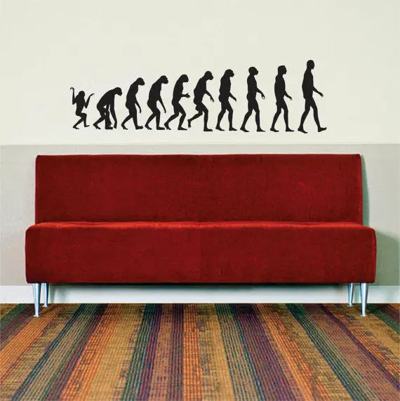 The Evolution Of Humans Design Decal Sticker Wall Vinyl Art Home Room Decor 1
