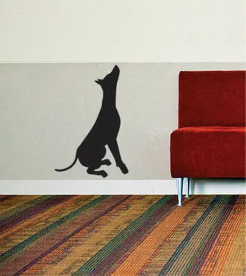 Dog Silhouette Version 2 Design Animal Decal Sticker Wall Vinyl Decor Art 1