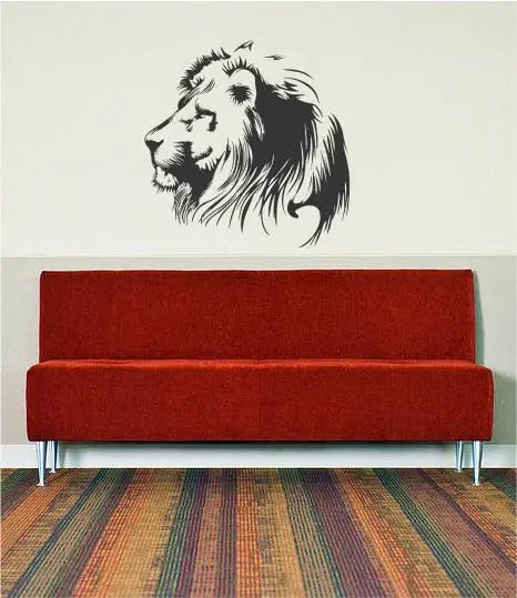 Lion Version 1 Design Animal Decal Sticker Wall Vinyl Decor Art 1
