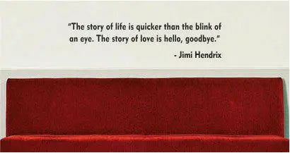 Jimi Hendrix Story Of Life Quote Decal Sticker Wall Vinyl Decor Art 1