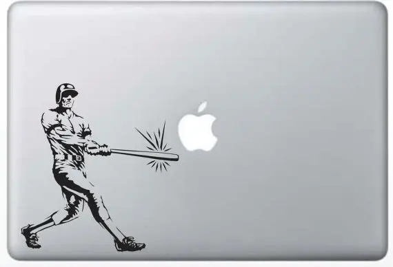 Baseball Player Sports Laptop Decal Sticker Wall Vinyl Art Design 1