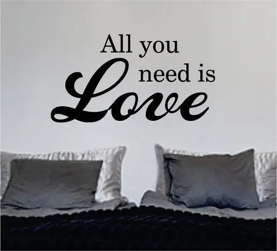 All You Need Is Love Version 3 The Beatles Quote Design Decal Sticker Wall Vinyl 1