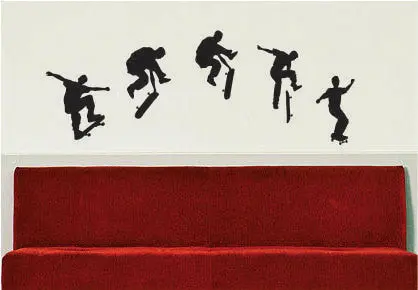Skateboarder Trick Skate Design Sports Decal Sticker Wall Vinyl 1