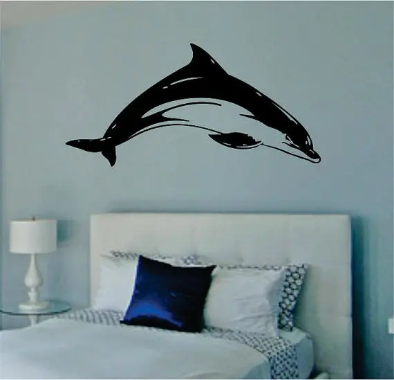 Dolphin Version 1 Design Animal Decal Sticker Wall Vinyl Decor Art 1