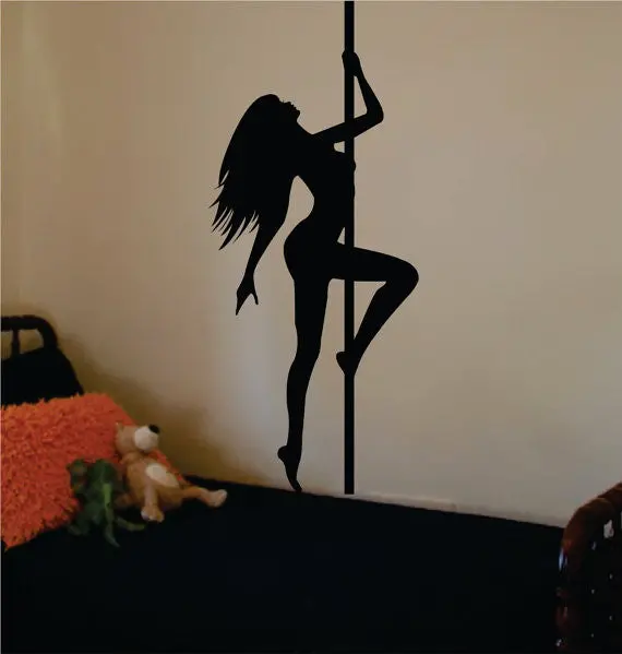 Stripper V1 Girl Funny Design Decal Sticker Wall Vinyl Decor Art Adult Man Cave Dancer 1