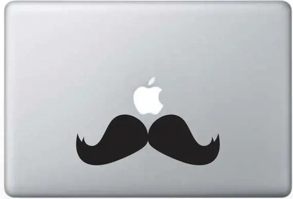 Mustache Laptop Decal Sticker Wall Vinyl Art Design 1
