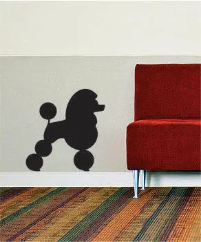 Poodle Silhouette Design Animal Decal Sticker Wall Vinyl Decor Art 1