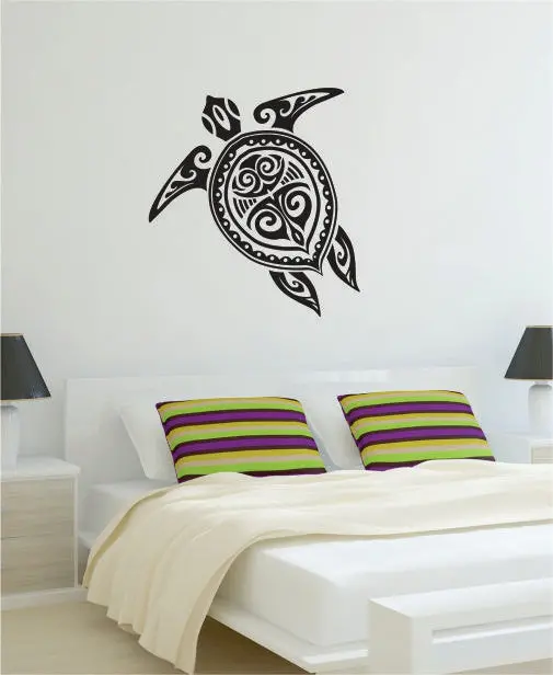 Turtle Version 1 Tribal Design Decal Sticker Wall Vinyl Art Decor Home 1