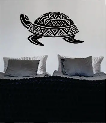 Turtle Version 2 Tribal Design Decal Sticker Wall Vinyl Art Decor Home 1