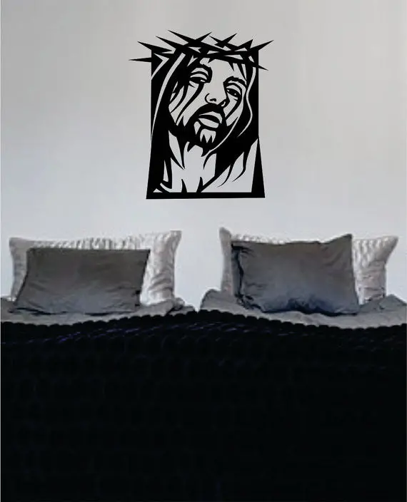 Jesus Christ Design Religious Decal Sticker Wall Vinyl Art Home Room Decor 1