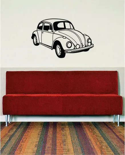 Vw Bug Volkswagen Beetle Car Design Decal Sticker Wall Vinyl Decor Art 1