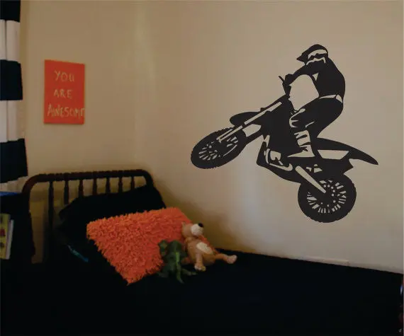 Dirtbiker Version 1 Motocross Design Sports Decal Sticker Wall Vinyl 1