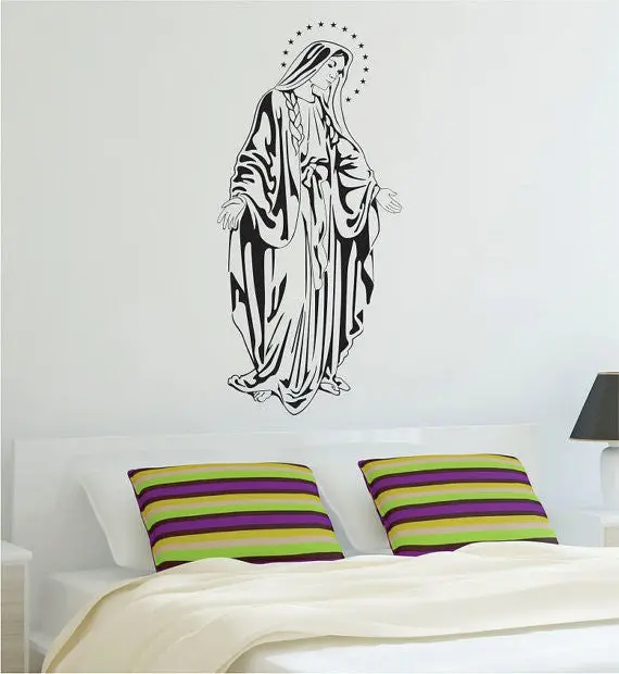Virgin Mary Religious Design Decal Sticker Wall Vinyl Decor Art 1