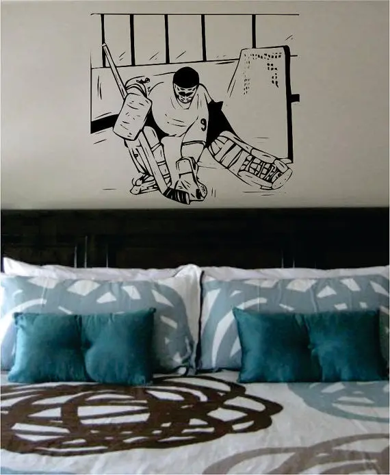 Hockey Goalie Design Sports Decal Sticker Wall Vinyl 1