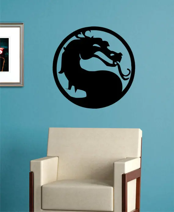 Mortal Kombat Dragon Design Decal Sticker Wall Vinyl Decor Art 1