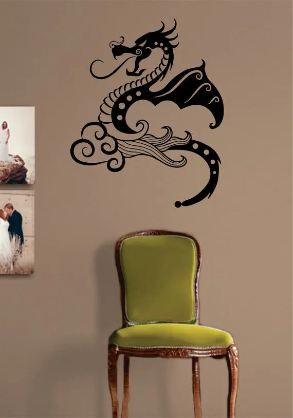 Dragon Version 1 Design Decal Sticker Wall Vinyl Decor Art 1