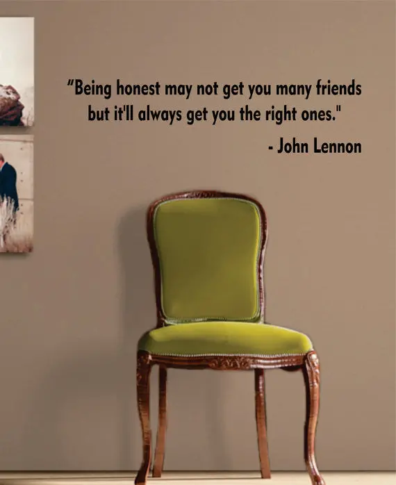 Being Honest John Lennon The Beatles Quote Design Decal Sticker Wall Vinyl 1