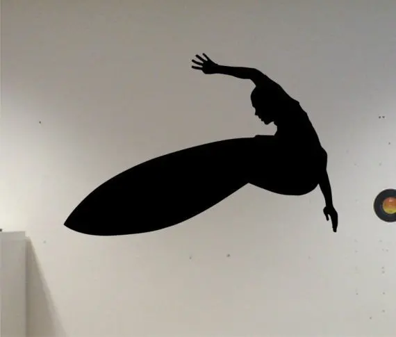 Surfer Version 2 Design Sports Decal Sticker Wall Vinyl 1