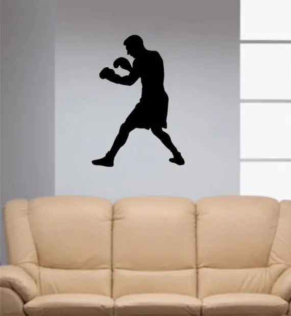 Boxer Design Sports Decal Sticker Wall Vinyl 1