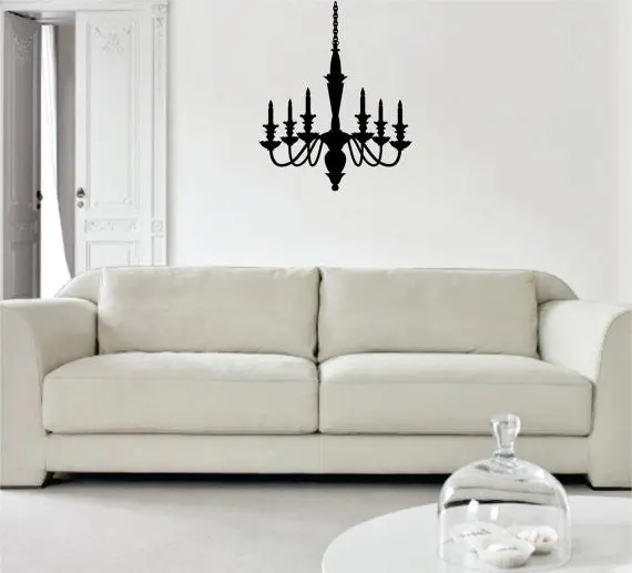 Chandelier Home House Living Room Design Decal Sticker Wall Vinyl Decor Art 1