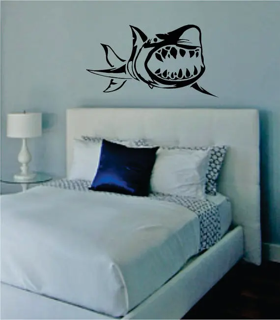 Shark Design Animal Decal Sticker Wall Vinyl Decor Art 1