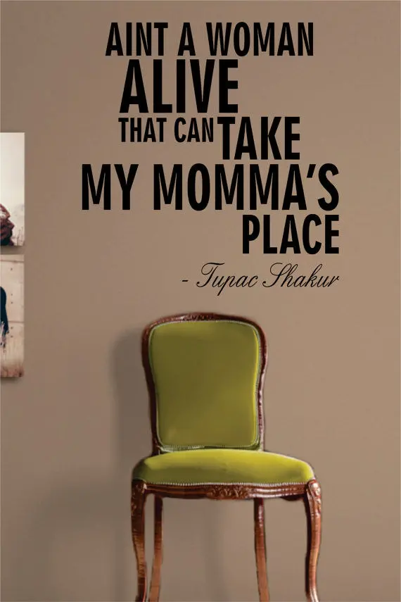 Tupac Shakur Dear Mama Decal Sticker Wall Vinyl Art Decor 1