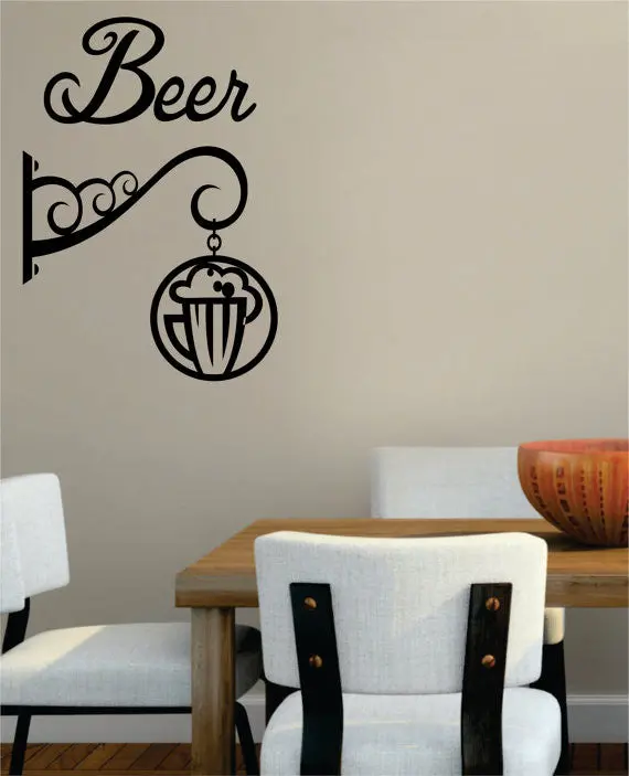 Sign Kitchen Bar Man Cave Design Decal Sticker Wall Vinyl Decor Art 1