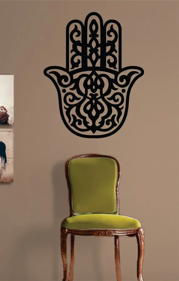 Hamsa Hand Version 2 Design Decal Sticker Wall Vinyl Decor Art 1