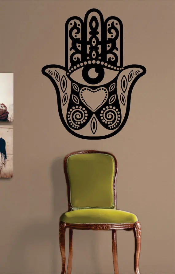 Hamsa Hand Version 1 Design Decal Sticker Wall Vinyl Decor Art 1