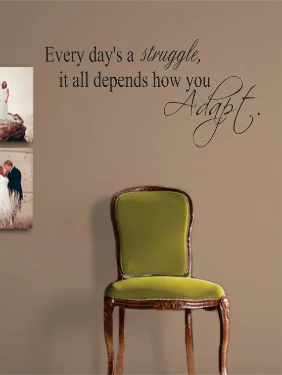 Every Days A Struggle Inspirational Quote Decal Sticker Wall Vinyl Decor Art 1