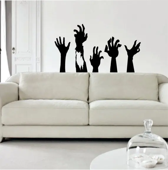 Zombie Hands Design Decal Sticker Wall Vinyl Art Home Room Decor 1
