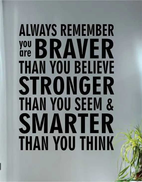 Always Remember Inspirational Quote Decal Sticker Wall Vinyl Decor Art 1