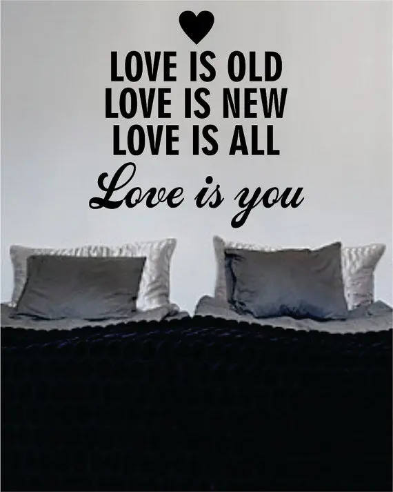 Love Is You The Beatles Quote Design Sports Decal Sticker Wall Vinyl 1