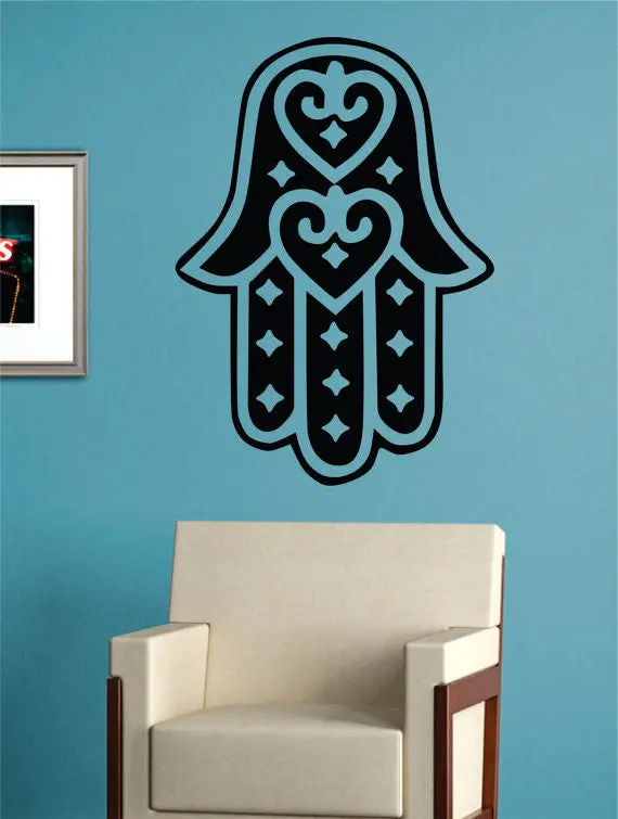 Hamsa Hand Version 6 Design Decal Sticker Wall Vinyl Decor Art 1