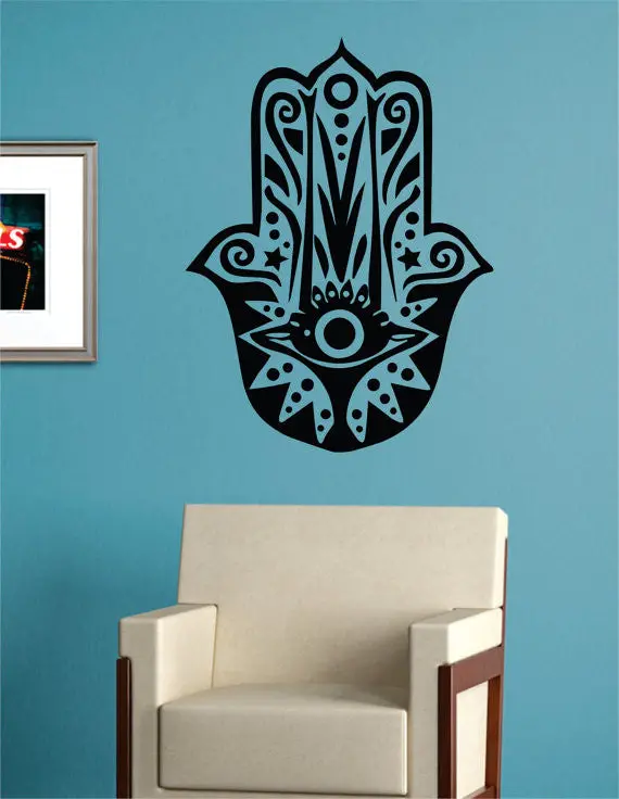 Hamsa Hand Version 8 Design Decal Sticker Wall Vinyl Decor Art 1