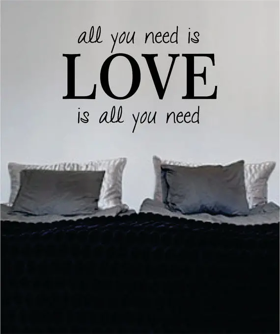 All You Need Is Love Version 2 The Beatles Quote Design Decal Sticker Wall Vinyl 1