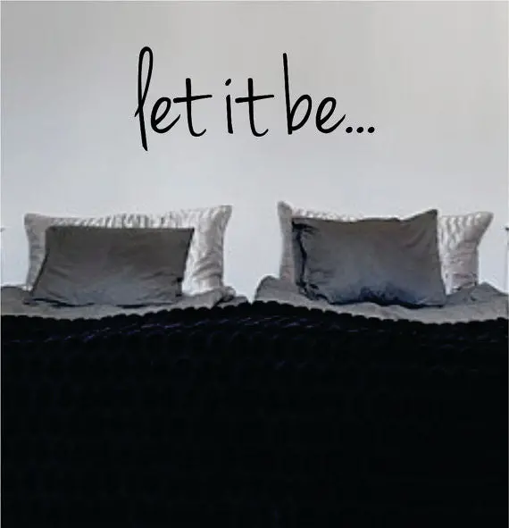 Let It Be Version 1 The Beatles Quote Design Sports Decal Sticker Wall Vinyl 1