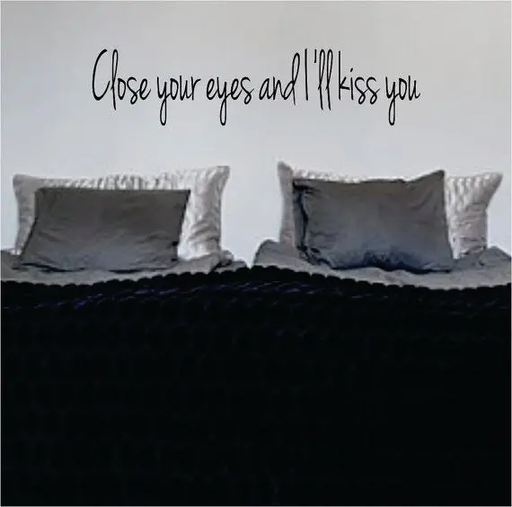Close Your Eyes Version 2 The Beatles Quote Design Decal Sticker Wall Vinyl 1