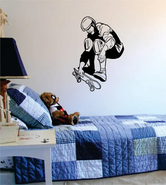 Skateboarder Version 1 Skate Design Sports Decal Sticker Wall Vinyl 1