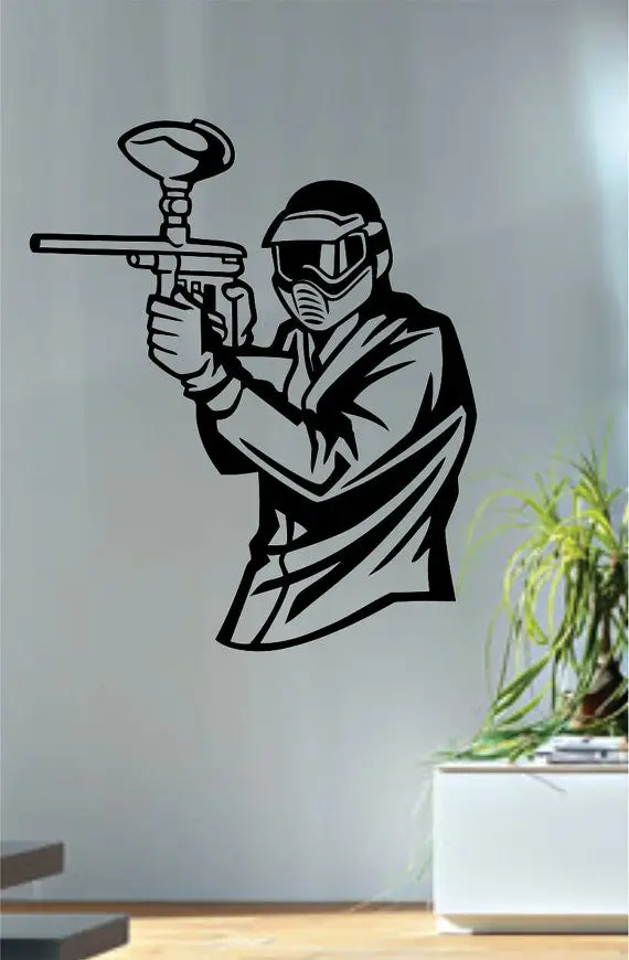 Paintballer Design Sports Decal Sticker Wall Vinyl Art Decor Home 1